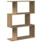 Preview: Raumteiler-Bücherregal 3 Fächer Artisan-Eiche 70x24x97 cm