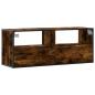 Preview: TV-Schrank Räuchereiche 100x31x39,5 cm Holzwerkstoff und Metall