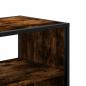 Preview: TV-Schrank Räuchereiche 100x31x39,5 cm Holzwerkstoff und Metall