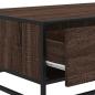 Preview: Couchtisch Braun Eichen-Optik 90x57x35 cm Holzwerkstoff Metall