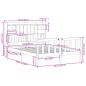 Preview: Massivholzbett mit Regal ohne Matratze Wachsbraun 140x200 cm