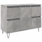 Preview: Badschrank Betongrau 80x33x60 cm Holzwerkstoff