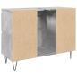 Preview: Badschrank Betongrau 80x33x60 cm Holzwerkstoff