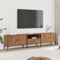 Preview: ARDEBO.de - TV-Schrank mit Schublade Artisan-Eiche 200x25x44 cm