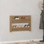 Preview: ARDEBO.de - Wand-Schuhregal Artisan-Eiche 80x18x60 cm Holzwerkstoff