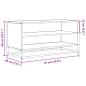 Preview: TV-Schrank Braun Eichen-Optik 91x40x46 cm Holzwerkstoff Metall