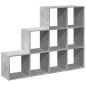 Preview: Raumteiler-Bücherregal 3 Stufen Betongrau 137,5x29x103,5 cm