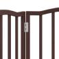 Preview: 3-tlg. Hundetor Faltbar Braun Eiche-Optik 150 cm Pappelholz