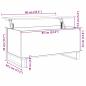Preview: Couchtisch Altholz-Optik 90x44,5x45 cm Holzwerkstoff