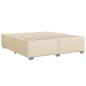 Preview: Boxspringbett mit Matratze Creme 180x200 cm Stoff