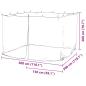Preview: Moskitonetz Indoor Outdoor 156 Mesh Weiß 300x300x200 cm