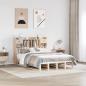 Preview: ARDEBO.de - Massivholzbett mit Regal ohne Matratze 160x200 cm Kiefernholz