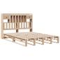 Preview: Massivholzbett mit Regal ohne Matratze 160x200 cm Kiefernholz