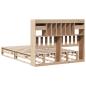 Preview: Massivholzbett mit Regal ohne Matratze 160x200 cm Kiefernholz