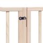 Preview: 4-tlg. Hundetor mit Tür Faltbar 320 cm Pappelholz