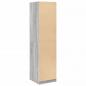 Preview: Kleiderschrank Grau Sonoma 50x50x200 cm Holzwerkstoff