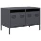 Preview: TV-Schrank Anthrazit 68x39x43,5 cm Kaltgewalzter Stahl