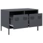 Preview: TV-Schrank Anthrazit 68x39x43,5 cm Kaltgewalzter Stahl