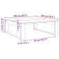 Preview: Couchtisch Artisan-Eiche 100x100x35 cm Holzwerkstoff