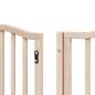 Preview: 9-tlg. Hundetor mit Tür Faltbar 450 cm Pappelholz