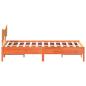 Preview: Massivholzbett ohne Matratze Wachsbraun 140x190 cm Kiefernholz