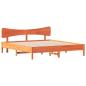 Preview: Massivholzbett ohne Matratze Wachsbraun 180x200 Kiefernholz