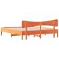 Preview: Massivholzbett ohne Matratze Wachsbraun 180x200 Kiefernholz