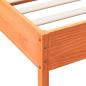 Preview: Massivholzbett ohne Matratze Wachsbraun 180x200 Kiefernholz