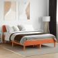 Preview: Massivholzbett ohne Matratze Wachsbraun 120x190 cm Kiefernholz