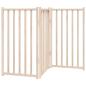 Preview: 3-tlg. Hundetor Faltbar 150 cm Massivholz Tanne
