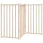 Preview: 3-tlg. Hundetor Faltbar 150 cm Massivholz Tanne