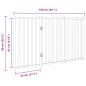 Preview: 3-tlg. Hundetor Faltbar 150 cm Massivholz Tanne