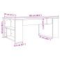 Preview: Couchtisch Artisan-Eiche 102x55x42 cm Holzwerkstoff