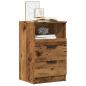Preview: ARDEBO.de - Nachttisch Altholz-Optik 40x36x65 cm Holzwerkstoff
