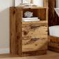 Preview: Nachttisch Altholz-Optik 40x36x65 cm Holzwerkstoff