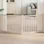 Preview: ARDEBO.de - 2-tlg. Hundetor Faltbar 160 cm Massivholz Tanne