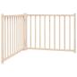 Preview: 2-tlg. Hundetor Faltbar 160 cm Massivholz Tanne