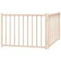 Preview: 2-tlg. Hundetor Faltbar 160 cm Massivholz Tanne