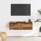 Preview: Wandschrank Altholz-Optik 68x30x20 cm Holzwerkstoff