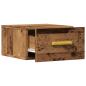 Preview: Wand-Nachttisch Altholz-Optik 35x35x20 cm