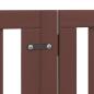 Preview: 15-tlg. Hundetor mit Tür Faltbar Braun 750 cm Pappelholz