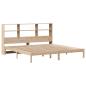 Preview: Massivholzbett mit Regal ohne Matratze 200x200 cm Kiefernholz