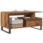 Preview: Couchtisch Altholz-Optik 90x49x45 cm Holzwerkstoff