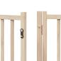 Preview: 6-tlg. Hundetor mit Tür Faltbar 480 cm Pappelholz