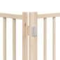 Preview: 6-tlg. Hundetor mit Tür Faltbar 480 cm Pappelholz