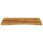 Preview: Schreibtischplatte mit Aussparung 100x50x2,5cm Massivholz Mango