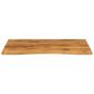 Preview: Schreibtischplatte mit Aussparung 110x80x2,5cm Massivholz Mango