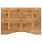 Preview: Schreibtischplatte mit Aussparung 80x60x2,5 cm Massivholz Mango