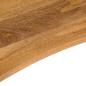 Preview: Schreibtischplatte mit Aussparung 80x60x2,5 cm Massivholz Mango