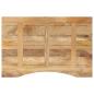 Preview: Schreibtischplatte mit Aussparung 80x60x2,5 cm Massivholz Mango